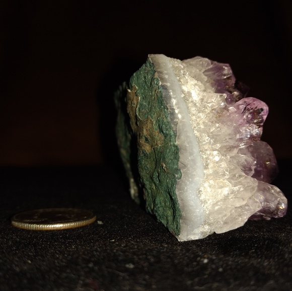Natural Amethyst Geode Fragment w/ inclusions - Picture 4 of 6